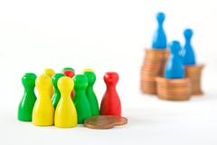 Unequal distribution of wealth stock images Unequal distribution of wealth stock images