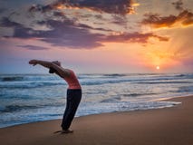 Ung sportig passformkvinna som gör yoga Surya Namaskar royaltyfri bild Ung sportig passformkvinna som gör yoga Surya Namaskar royaltyfri bild