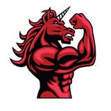 Unicorn Bodybuilder Muscular Body vector illustratie Unicorn Bodybuilder Muscular Body vector illustratie