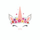 Unicorn face cake decoration vector illustration Unicorn face cake decoration vector illustration