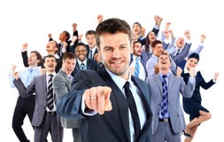 Unidade de negócio feliz imagem de stock Unidade de negócio feliz imagem de stock