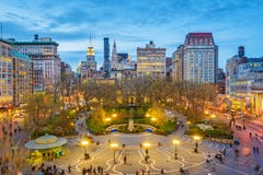 Unie de Vierkante Stad van New York royalty-vrije stock afbeeldingen Unie de Vierkante Stad van New York royalty-vrije stock afbeeldingen
