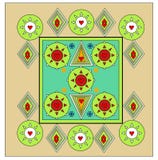 Unique bed sheet design all color finish vector illustration Unique bed sheet design all color finish vector illustration