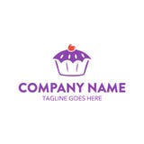 Unique cake and cookies logo template. vector. editable royalty free illustration Unique cake and cookies logo template. vector. editable royalty free illustration