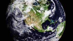 United states country from space or satellite - 3d animation