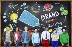 Unité diverse Team Marketing Brand Concept de personnes photographie stock Unité diverse Team Marketing Brand Concept de personnes photographie stock