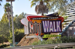 Universal Studios City Walk Orlando Royalty Free Stock Photography Universal Studios City Walk Orlando Royalty Free Stock Photography