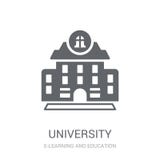 Universitair pictogram royalty-vrije illustratie Universitair pictogram royalty-vrije illustratie