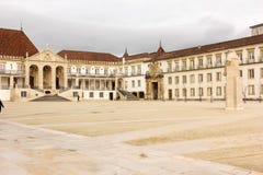 University Main Yard And Entrance . Coimbra . Portugal Royalty Free Stock Photography University Main Yard And Entrance . Coimbra . Portugal Royalty Free Stock Photography