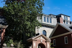 Uniwersytet Harwarda wejściowa sala, Harvard, MA obraz stock Uniwersytet Harwarda wejściowa sala, Harvard, MA obraz stock