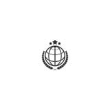 Uniwersyteta i kuli ziemskiej logo projekt symbolu Dan ikony wektoru szablon ilustracja wektor Uniwersyteta i kuli ziemskiej logo projekt symbolu Dan ikony wektoru szablon ilustracja wektor