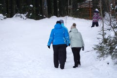 Unknown to the skiers relax, dine and drink on the terrace royalty free stock photo Unknown to the skiers relax, dine and drink on the terrace royalty free stock photo