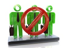 Zeichenverbot und Fachmannleute stock abbildung Zeichenverbot und Fachmannleute stock abbildung