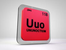 Ununoctium Chemisch Element Vector Illustratie - Illustratie bestaande uit vlak, proton: 83097822