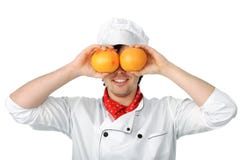 Uomo con le arance immagine stock Uomo con le arance immagine stock