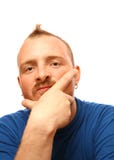 Uomo con mohawk fotografie stock Uomo con mohawk fotografie stock