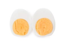 Uovo bollito duro affettato fotografia stock Uovo bollito duro affettato fotografia stock