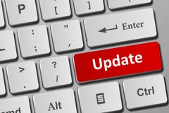 Update button on keyboard stock illustration Update button on keyboard stock illustration