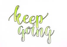 Uppehället som går - räcka att märka den motivational inskriften i gräsplan med den svarta översikten stock illustrationer Uppehället som går - räcka att märka den motivational inskriften i gräsplan med den svarta översikten stock illustrationer