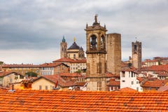Upper town Citta alta, Bergamo, Lombardy, Italy royalty free stock photography Upper town Citta alta, Bergamo, Lombardy, Italy royalty free stock photography