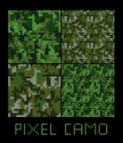 Uppsättning för sömlös modell för PIXELcamo stor Gräsplan skog, djungel som är stads-, bruntkamouflage Arkivfoto Uppsättning för sömlös modell för PIXELcamo stor Gräsplan skog, djungel som är stads-, bruntkamouflage Arkivfoto