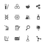 Uppsättning för vetenskapstemasymbol royaltyfri illustrationer Uppsättning för vetenskapstemasymbol royaltyfri illustrationer