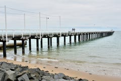 Urangan molo w Hervey zatoce, Queensland zdjęcie stock Urangan molo w Hervey zatoce, Queensland zdjęcie stock