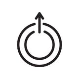 Uranus icon isolated on white background stock illustration Uranus icon isolated on white background stock illustration