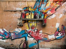 Urban art on the walls stock photos Urban art on the walls stock photos