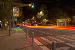 Urban landscape and traffic lights royalty free stock photography Urban landscape and traffic lights royalty free stock photography
