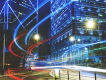 Urban Scene of Hong Kong Night Light Concept Stock Images Urban Scene of Hong Kong Night Light Concept Stock Images