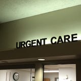 Urgent care sign marks entrance royalty free stock image Urgent care sign marks entrance royalty free stock image