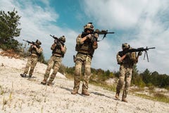 US Army Rangers in the desert Royalty Free Stock Image US Army Rangers in the desert Royalty Free Stock Image