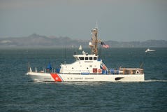 US Coast Guard Cutter On Patrol Royalty Free Stock Photography