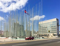 US Embassy In Havana Cuba Stock Photo