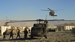 US military helicopter landing