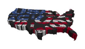 USA map grunge flag Royalty Free Stock Images USA map grunge flag Royalty Free Stock Images
