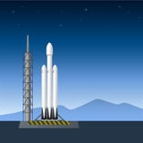 USA-Raketenfördermaschine Ikonen-Vektor-Illustration Lizenzfreie Stockbilder USA-Raketenfördermaschine Ikonen-Vektor-Illustration Lizenzfreie Stockbilder