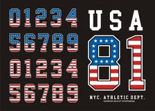 USA Set number Flag America stock illustration USA Set number Flag America stock illustration