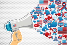 USA wybory: polityka wiadomości promocja ilustracji USA wybory: polityka wiadomości promocja ilustracji