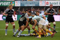 usap верхней части рэгби 14 bayonne французское против стоковые изображения usap верхней части рэгби 14 bayonne французское против стоковые изображения