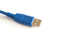 Usb cable isolated on white stock image Usb cable isolated on white stock image