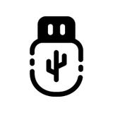 USB heltäckandeillustration stock illustrationer USB heltäckandeillustration stock illustrationer