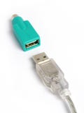 Usb To Ps2 Connector Royalty Free Stock Image