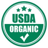 Usda Organic Certified Stamp Symbol No Gmo Vector Icon Illustration