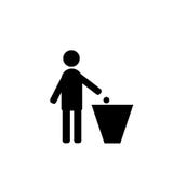 Use Dust Bin Sign icon vector isolated on white background, Use stock illustration Use Dust Bin Sign icon vector isolated on white background, Use stock illustration