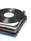 Used Vinyl Records Stock Image