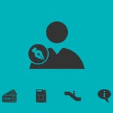 User edit icon flat royalty free illustration User edit icon flat royalty free illustration