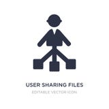 user sharing files icon on white background. Simple element illustration from People concept vector illustration user sharing files icon on white background. Simple element illustration from People concept vector illustration