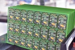 Usine industrielle pour l'ensemble de la microélectronique - détail de photos stock Usine industrielle pour l'ensemble de la microélectronique - détail de photos stock